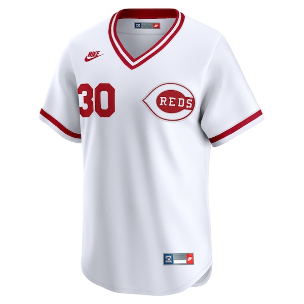 Ken Griffey Cincinnati Reds Nike Throwback Cooperstown Limited Jersey - White - Image 2