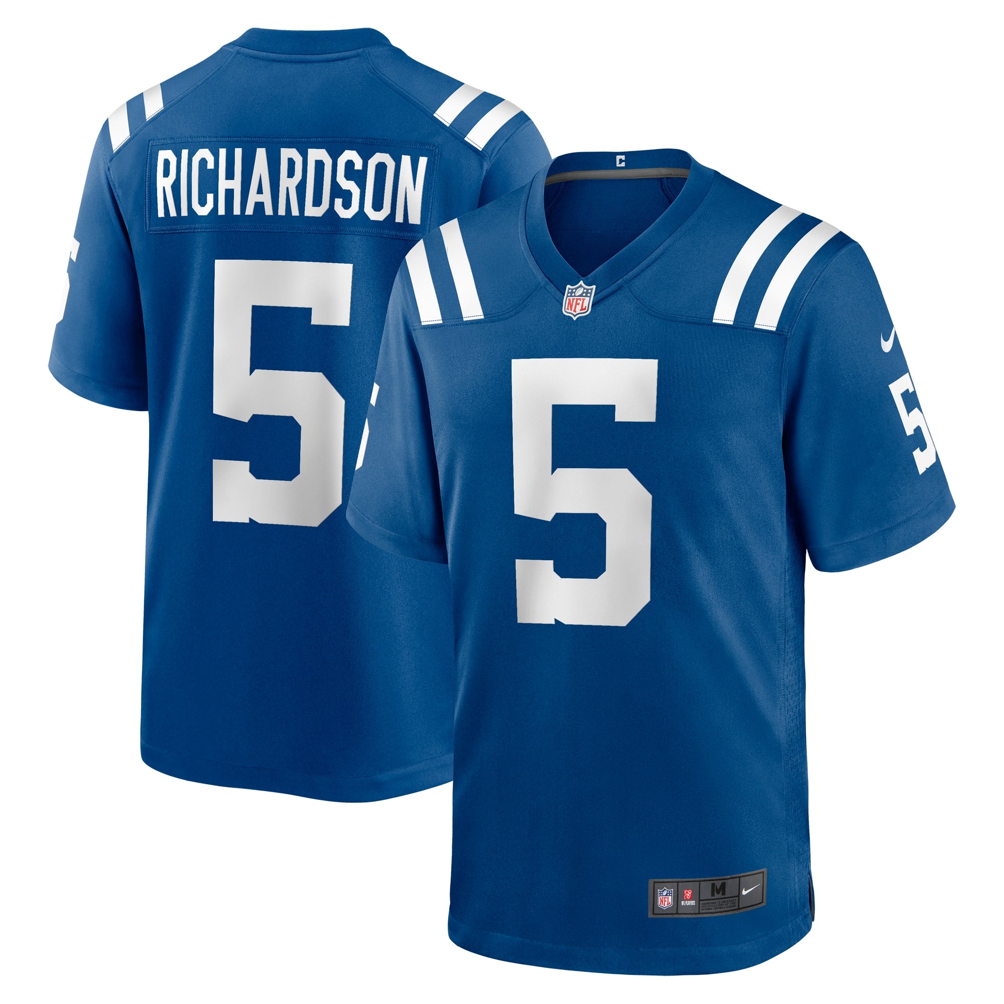 Anthony Richardson Indianapolis Colts Nike 2023 NFL Draft First Round Pick Game Jersey - White/Blue/Royal - Image 14