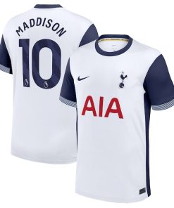 James Maddison Tottenham Hotspur Nike 2024/25 Home Replica Player Jersey - White