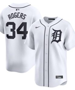 Jake Rogers Detroit Tigers Nike Home Limited Player Jersey - White