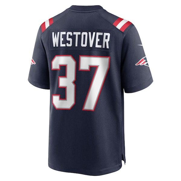 Jack Westover New England Patriots Nike Team Game Jersey - Navy - Image 3