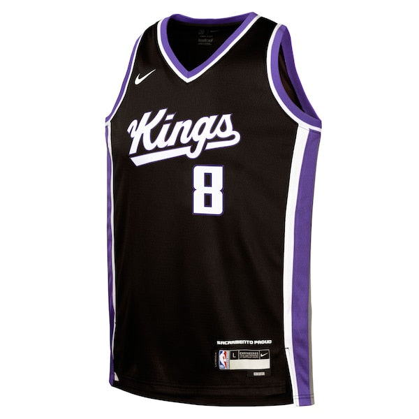Zach LaVine Sacramento Kings Nike Youth Swingman Jersey - Icon Edition - Black - Image 2