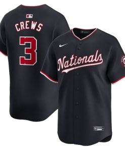 Dylan Crews Washington Nationals Nike Alternate Limited Player Jersey - Navy