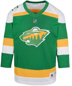 Alternative view of Kirill Kaprizov Minnesota Wild Preschool 2023/24 Alternate Replica Player Jersey?¨C Green