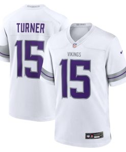 Dallas Turner Minnesota Vikings Nike Alternate Game Player Jersey - White