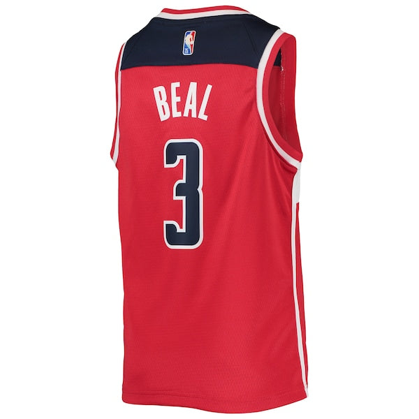 Bradley Beal Washington Wizards Nike Youth 2021/22 Diamond Swingman Jersey - Icon Edition - Red - Image 3