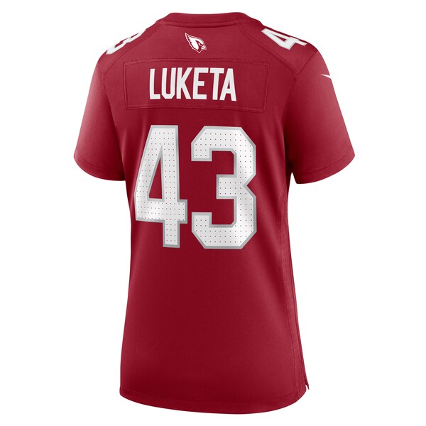 Jesse Luketa Arizona Cardinals Nike Women's Game Jersey - Cardinal - Image 4