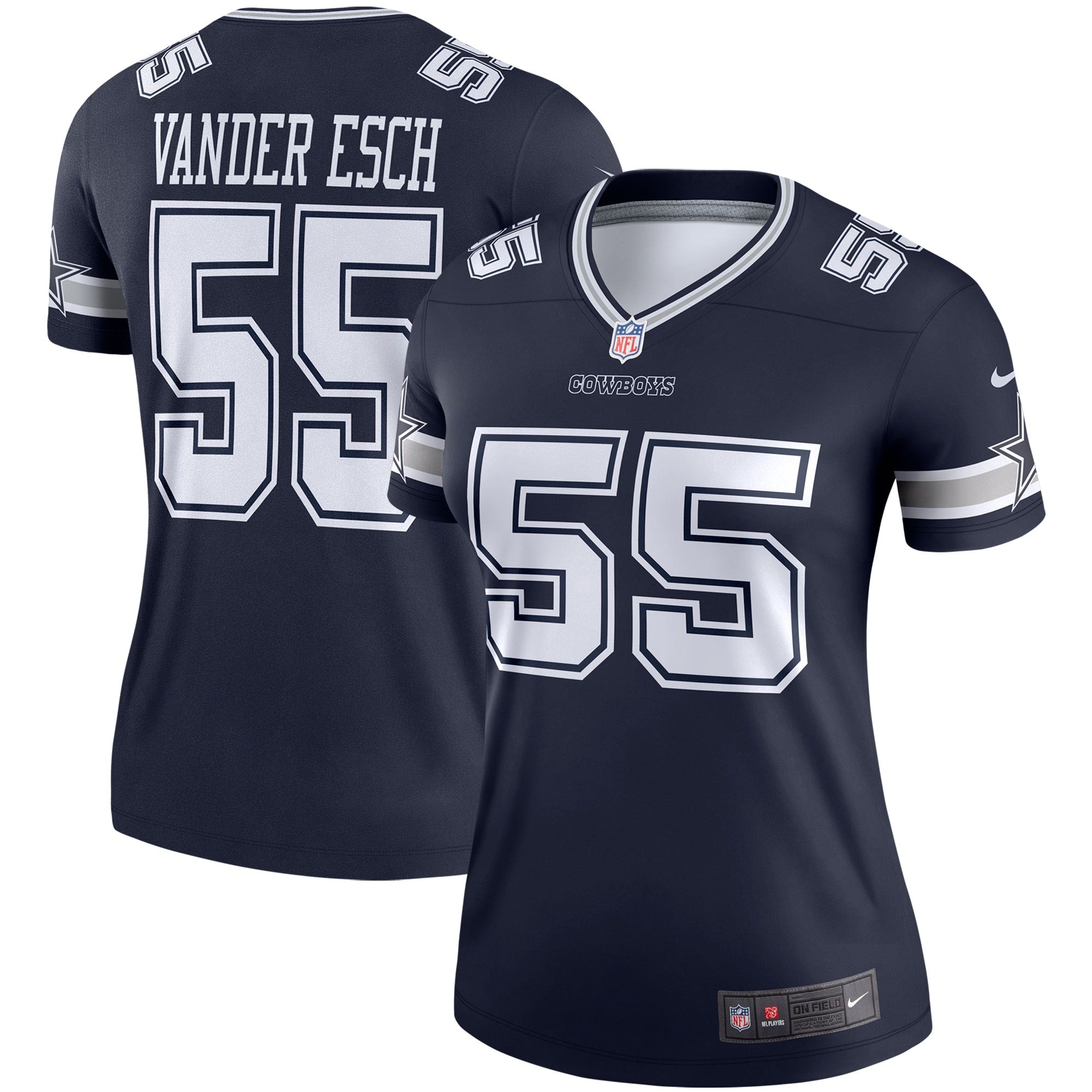 Leighton Vander Esch Dallas Cowboys Nike Women's Color Rush Legend Player Jersey - White/Navy - Image 5