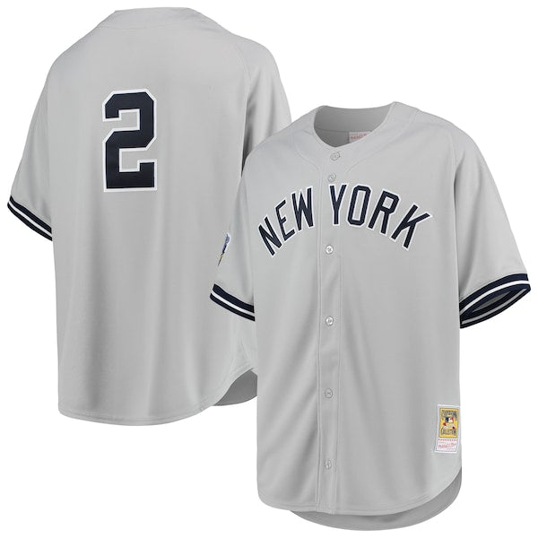 Derek Jeter New York Yankees 1998 Cooperstown Collection Road Authentic Jersey - Gray/White - Image 2