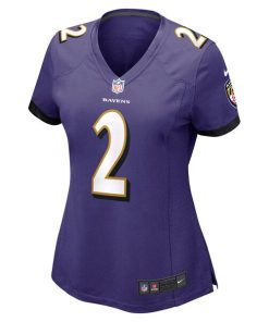 Alternative view of Tyler Huntley Baltimore Ravens Nike Women's Game Jersey - Purple