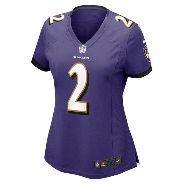 Tyler Huntley Baltimore Ravens Nike Women's Game Jersey - Purple - Image 2
