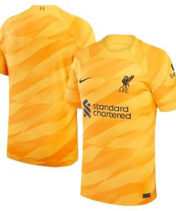 Liverpool Nike 2023/24 Goalkeeper Replica Stadium Jersey - Yellow/Orange