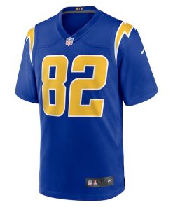 Alternative view of Brenden Rice Los Angeles Chargers Nike 2024 NFL Draft 2nd Alternate Game Player Jersey - Royal