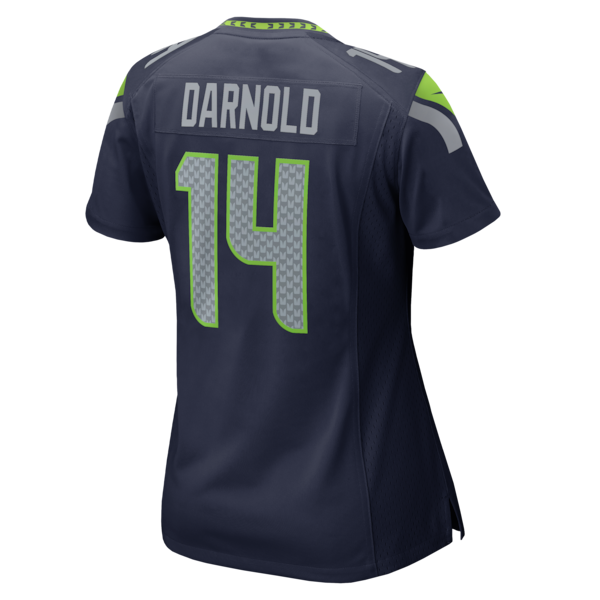 Women's Seattle Seahawks Sam Darnold Nike College Navy Super Bowl LX Patch Game Jersey - Image 3