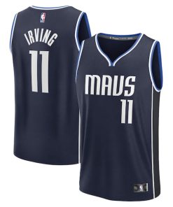 Kyrie Irving Dallas Mavericks  Fast Break Replica Player Jersey - Statement Edition - Navy