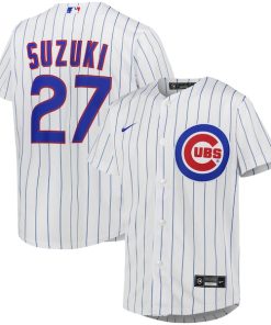 Seiya Suzuki Chicago Cubs Nike Youth Alternate Replica Player Jersey - White