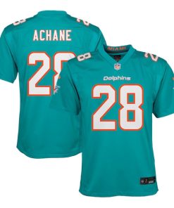 De¡¯Von Achane Miami Dolphins Nike Youth Team Player Game Jersey - Aqua