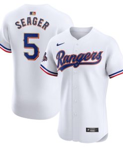 Corey Seager Texas Rangers Nike 2024 Gold Collection Elite Player Jersey?¨C White