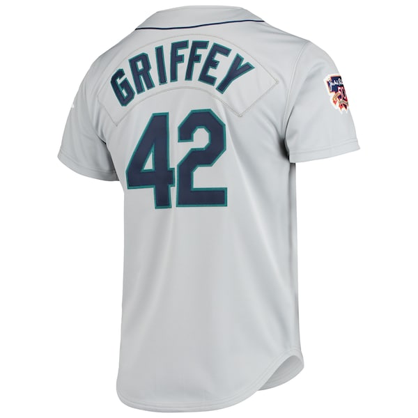 Ken Griffey Jr. Seattle Mariners 20th Anniversary Cooperstown Collection Authentic Jersey - Gray - Image 3