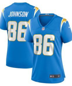 Cornelius Johnson Los Angeles Chargers Nike Women's  Game Jersey -  Powder Blue