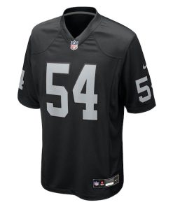 Alternative view of Brennan Jackson Las Vegas Raiders Nike Team Game Jersey -  Black
