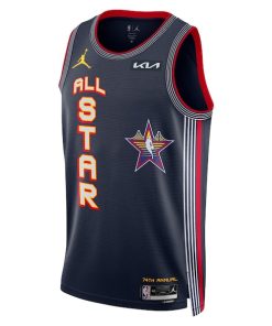 Alternative view of Jalen Brunson Nike Unisex 2025 NBA All-Star Game Swingman Player Jersey - Navy