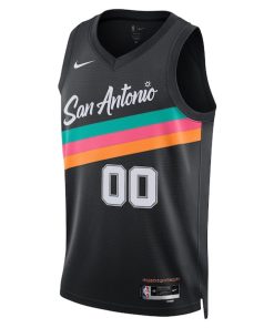 Alternative view of San Antonio Spurs Nike Unisex 2025/26 City Edition Swingman Custom Jersey - Black