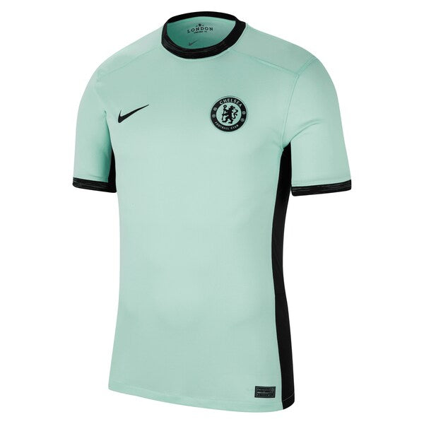 Enzo Fern¨¢ndez Chelsea Nike 2023/24 Third Stadium Replica Player Jersey - Mint/Blue/Navy - Image 3