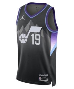 Alternative view of Ace Bailey Utah Jazz Jordan Brand Unisex Swingman Player Jersey - Statement Edition - Black