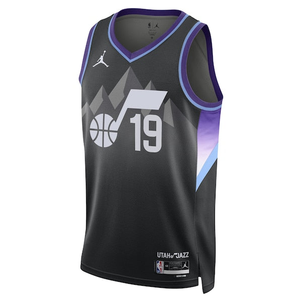 Ace Bailey Utah Jazz Jordan Brand Unisex Swingman Player Jersey - Statement Edition - Black - Image 2