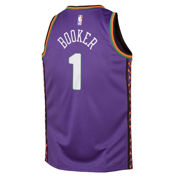 Devin Booker Phoenix Suns Nike Youth 2024/25 Swingman Player Jersey - City Edition - Purple - Image 3