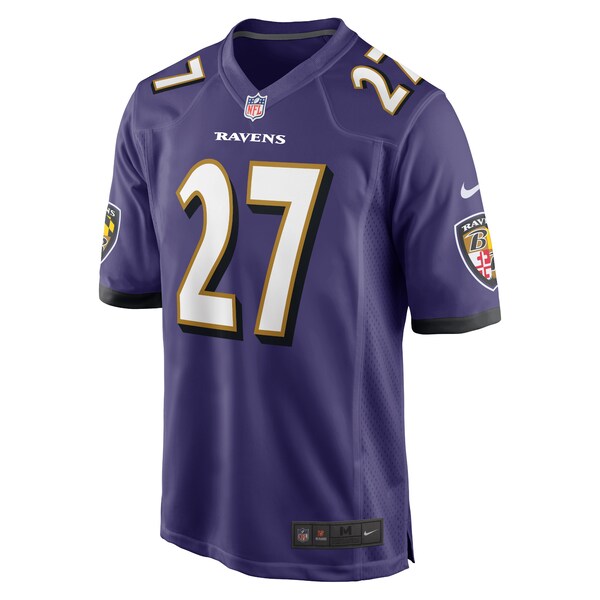 J.K. Dobbins Baltimore Ravens Nike Game Jersey - Purple/Black/White - Image 3
