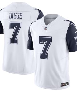 Alternative view of Trevon Diggs Dallas Cowboys Nike Vapor F.U.S.E. Limited Jersey - White/Navy