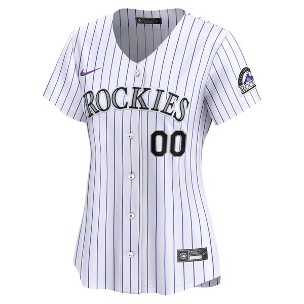 Colorado Rockies Nike Women's Home Limited Custom Jersey - White - Image 2