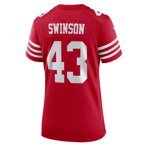 Messiah Swinson San Francisco 49ers Nike Women's Team Game Jersey - Scarlet - Image 3