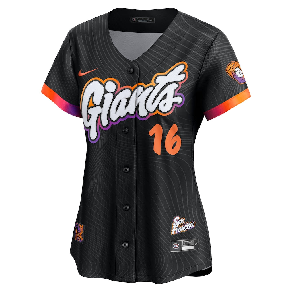 Rafael Devers San Francisco Giants Nike Women's 2025 City Connect Limited Player Jersey - Black - Image 2