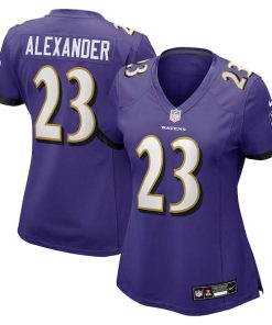 Jaire Alexander Baltimore Ravens Nike Women's Team Game Jersey -  Purple