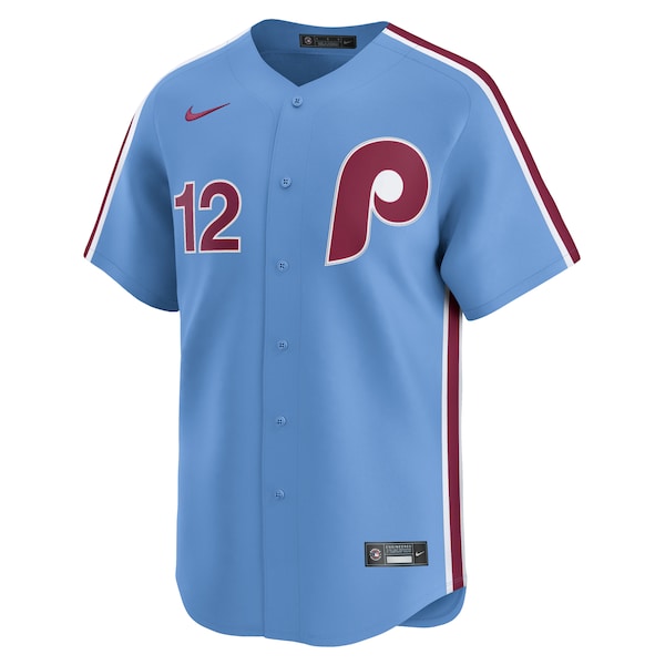 Kyle Schwarber Philadelphia Phillies Nike Alternate Limited Jersey - Light Blue/White - Image 3
