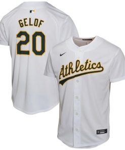 Zack Gelof Oakland Athletics Nike Youth Home Game Player Jersey - Gray