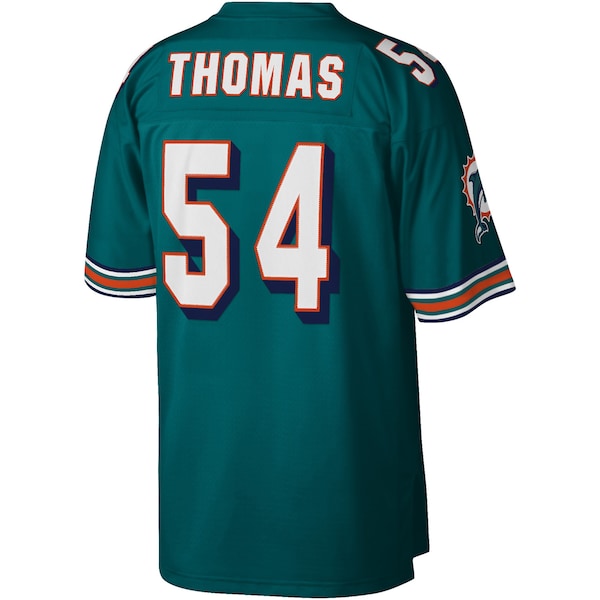 Zach Thomas Miami Dolphins Legacy Replica Jersey - Aqua/Orange/White - Image 4
