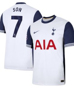 Alternative view of Son Heung-Min Tottenham Hotspur Nike 2024/25 Home Authentic Player Jersey - White