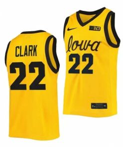 #22 Iowa Hawkeyes Nike Unisex Replica Basketball Jersey - Yellow
