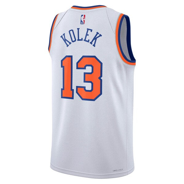 Tyler Kolek New York Knicks Nike Unisex Swingman Jersey - Association Edition - White - Image 3