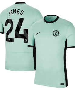Reece James Chelsea Nike 2023/24 Third Stadium Replica Player Jersey - Mint/Blue/Navy