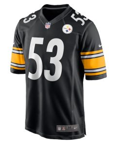 Alternative view of Kyron Johnson Pittsburgh Steelers Nike  Game Jersey -  Black