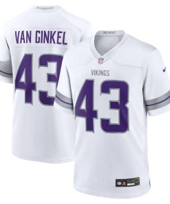 Andrew Van Ginkel Minnesota Vikings Nike Alternate Game Jersey -  White/Purple