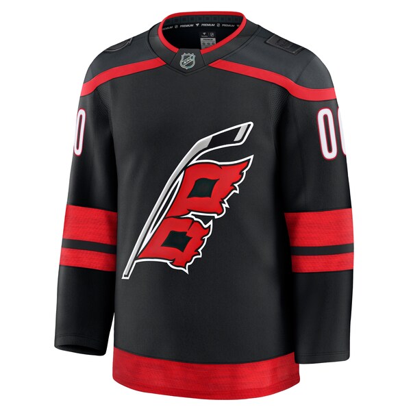 Carolina Hurricanes Home Premium Custom Jersey - Black/Red/White - Image 4