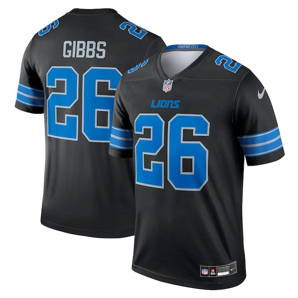 Jahmyr Gibbs Detroit Lions Nike Legend Jersey - Black - Image 2