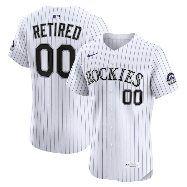 Colorado Rockies Nike Home Elite Pick-A-Player Retired Roster Jersey - White
