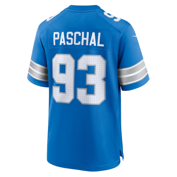 Josh Paschal Detroit Lions Nike Team Game Jersey - Blue - Image 5